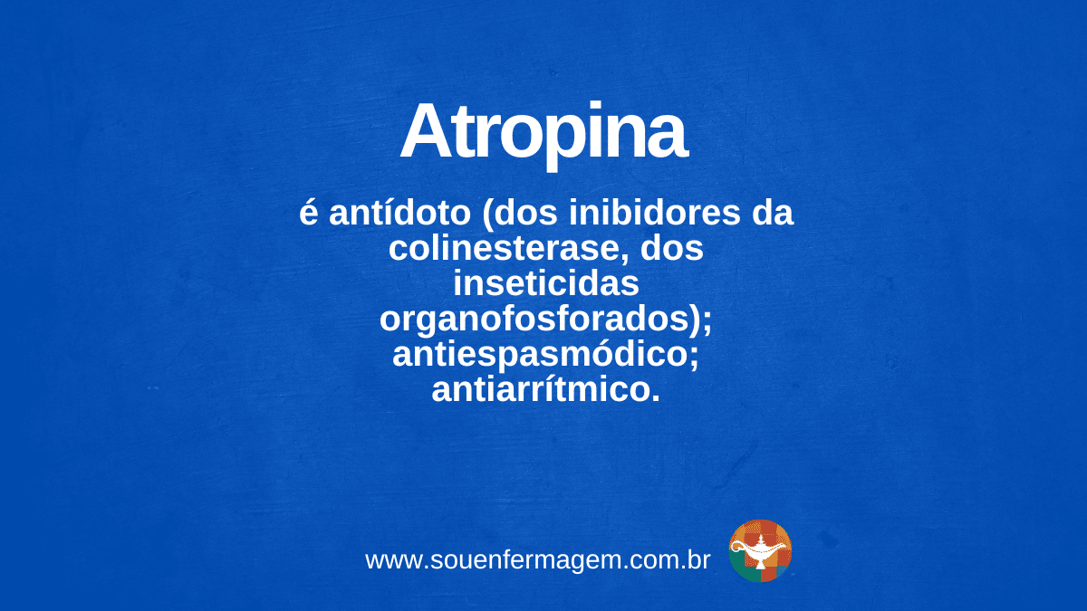 Atropina - Termo técnico de enfermagem