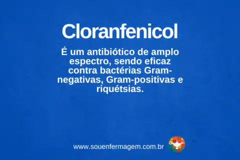 Cloranfenicol - termo técnico de enfermagem