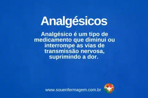 Analgésicos - Termo técnico de enfermagem