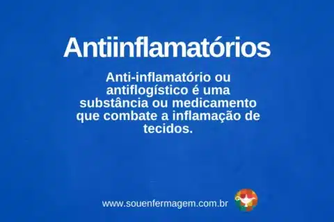 Antiinflamatórios - Termo técnico de enfermagem