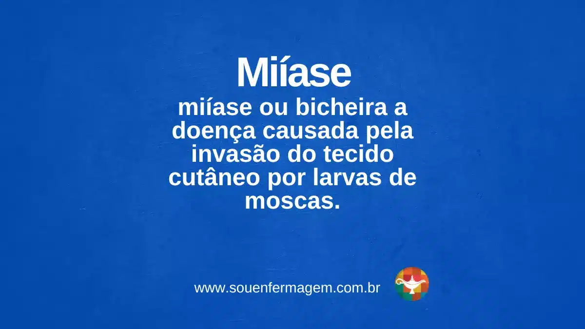 miíase - TERMOS TÉCNICOS DE ENFERMAGEM