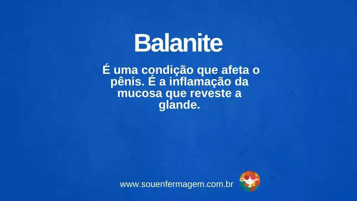 Balanite - TERMO TÉCNICO DE ENFERMAGEM