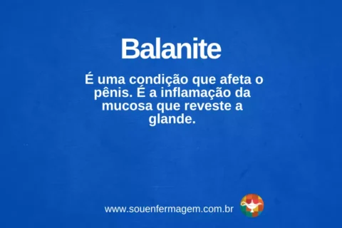 Balanite - TERMO TÉCNICO DE ENFERMAGEM