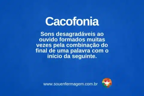 Cacofonia - termo técnico de enfermagem