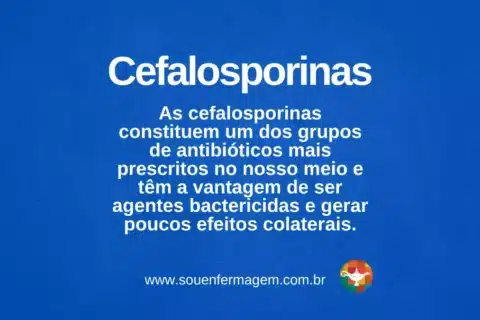 Cefalosporinas - termo técnico de enfermagem