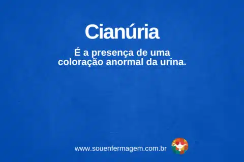 Cianúria - termo técnico de enfermagem