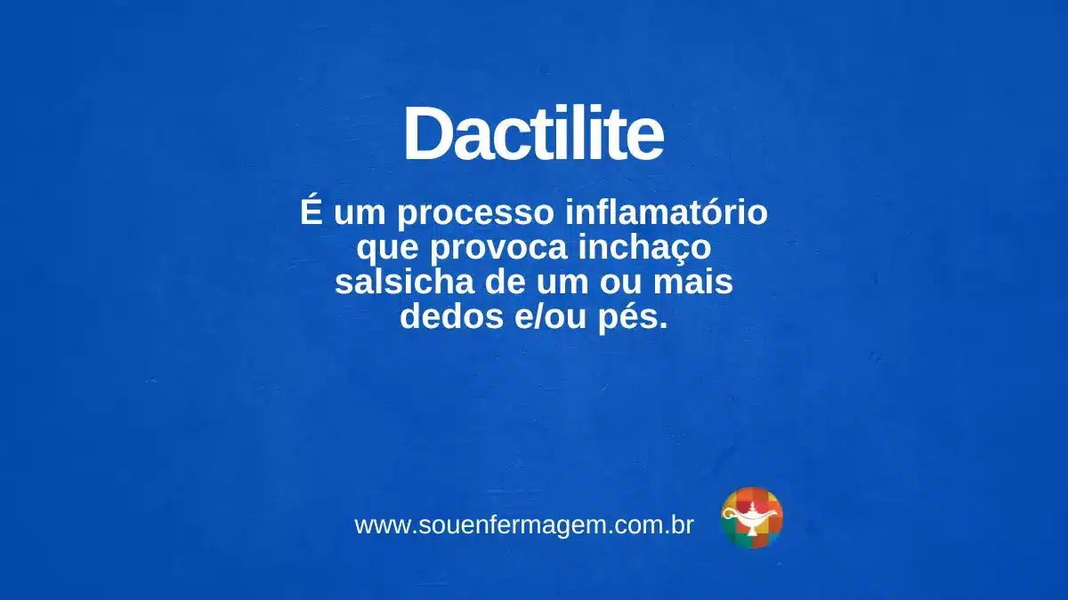Dactilite - termo técnico de enfermagem