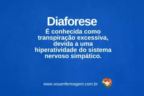 Diaforese - termo técnico de enfermagem