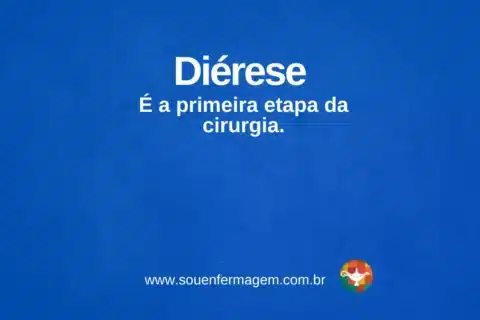 Diérese - termo técnico de enfermagem