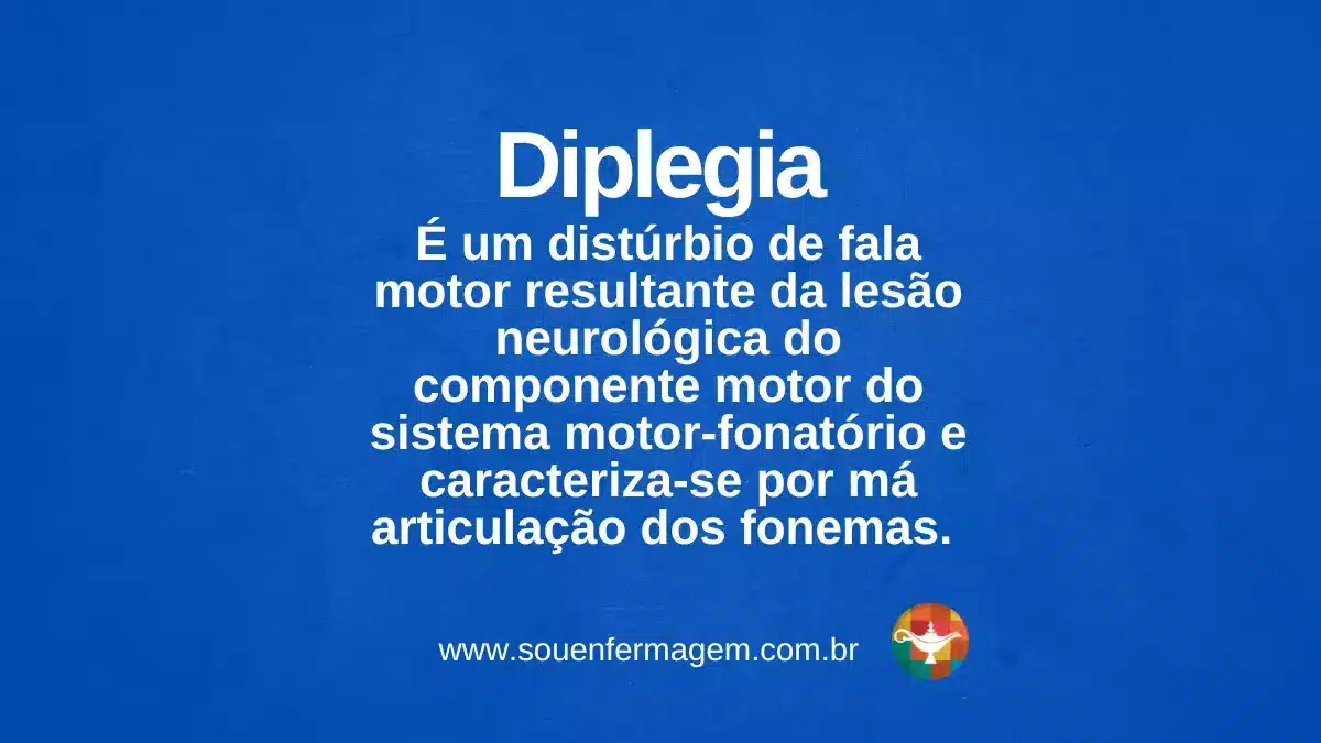 Diplegia - termo técnico de enfermagem