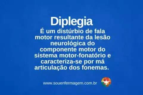 Diplegia - termo técnico de enfermagem