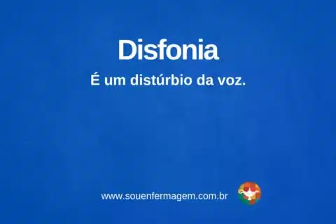 Disfonia - termo técnico de enfermagem
