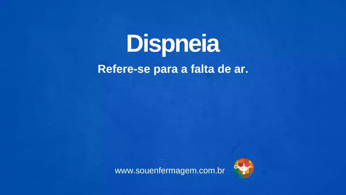 Dispneia - termo técnico de enfermagem