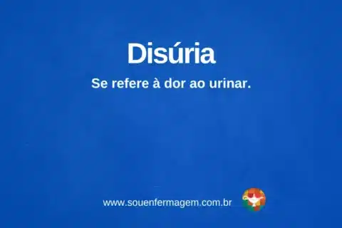 Disúria - termo técnico de enfermagem