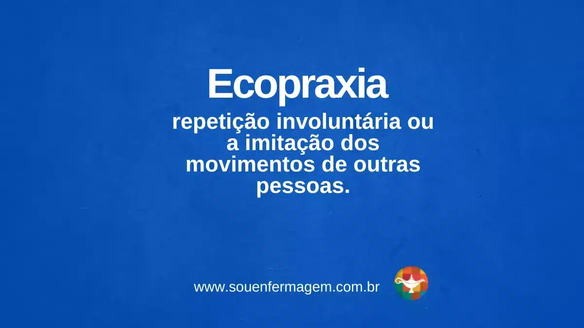 Ecopraxia - termo técnico de enfermagem