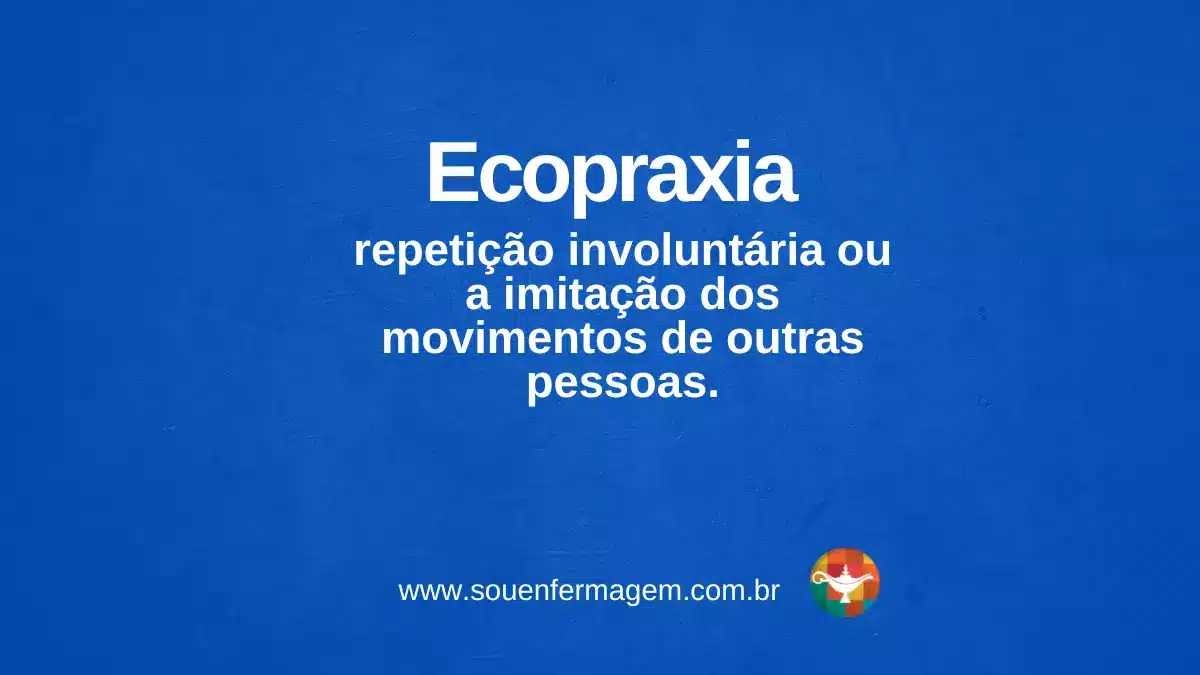 Ecopraxia - termo técnico de enfermagem