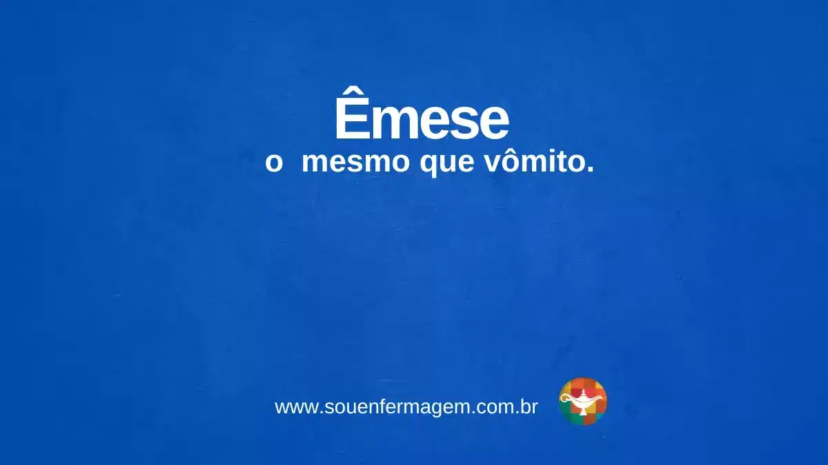 Êmese é o mesmo que vomito