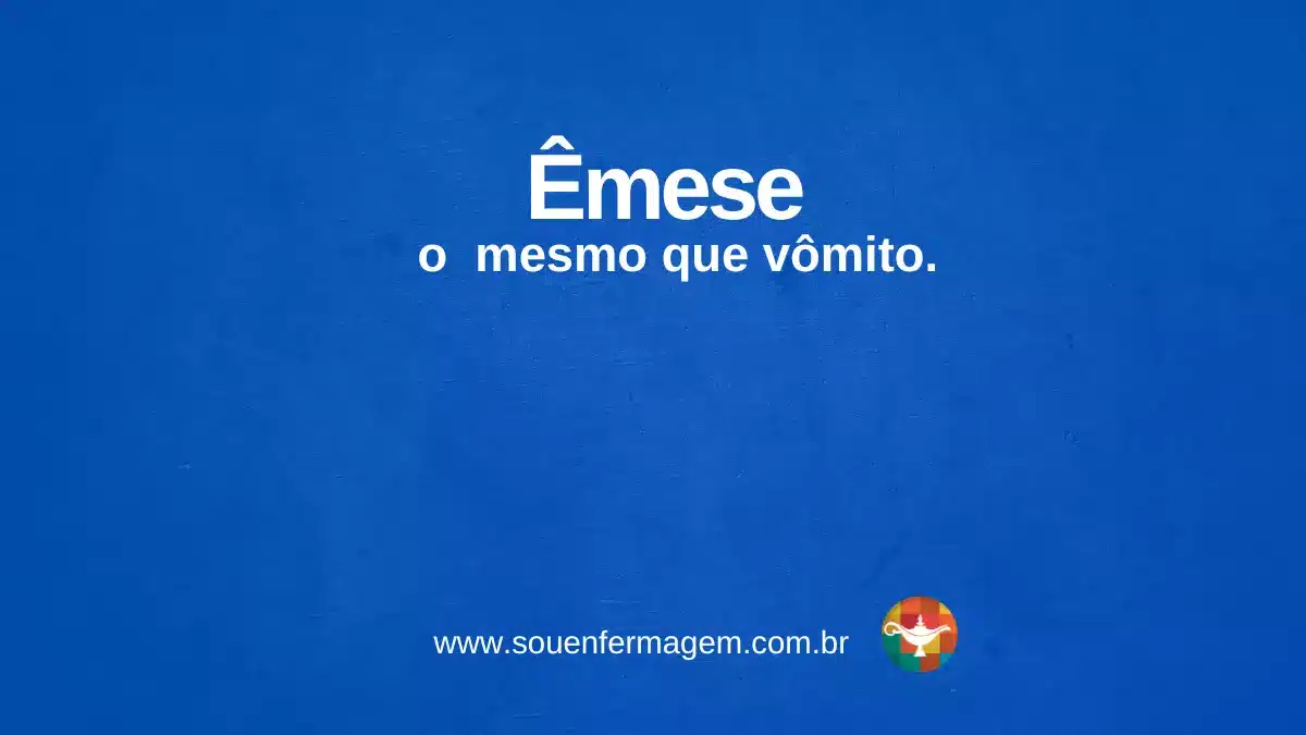 Êmese é o mesmo que vomito