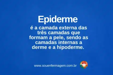 Epiderme - termo técnico de enfermagem