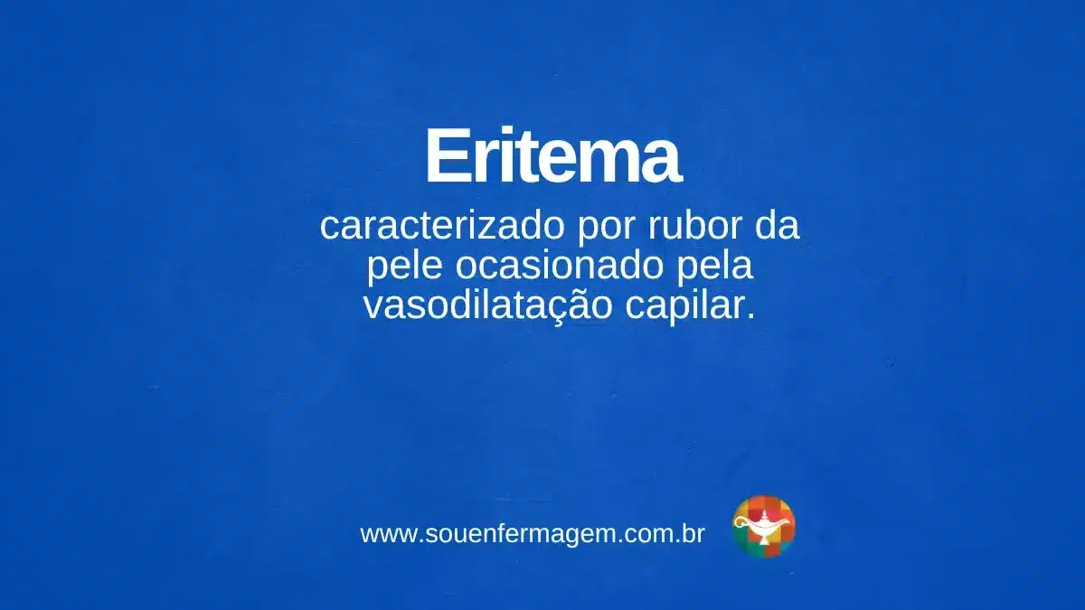 Eritema - termo técnico de enfermagem