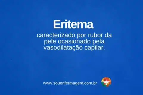 Eritema - termo técnico de enfermagem