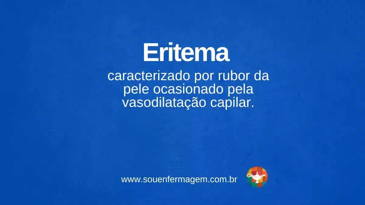 Eritema - termo técnico de enfermagem