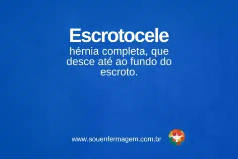 Escrotocele - termo técnico de enfermagem