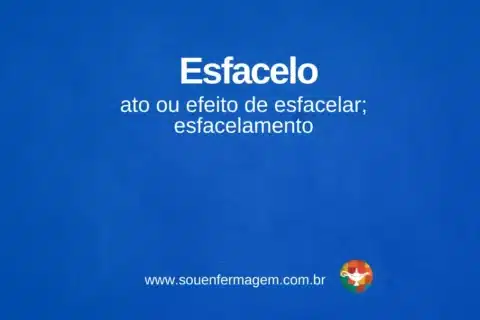Esfacelo - termo técnico de enfermagem
