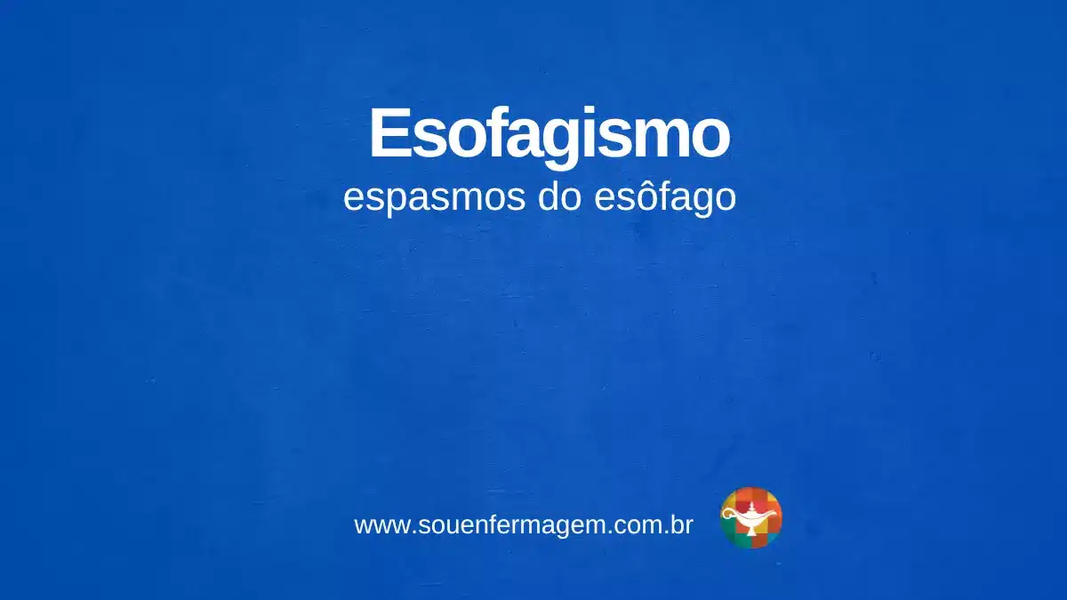 Esofagismo - termo técnico de enfermagem