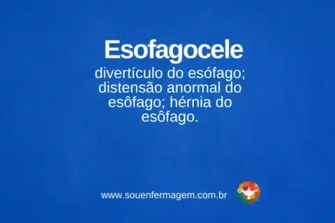 Esofagocele - termo técnico de enfermagem
