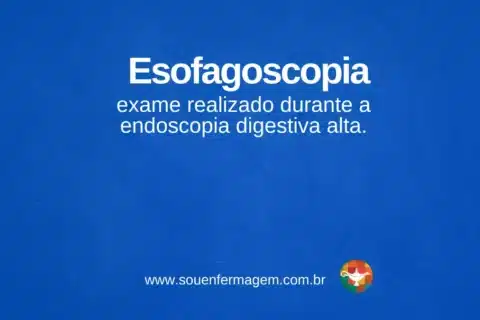 Esofagoscopia - termo técnico de enfermagem