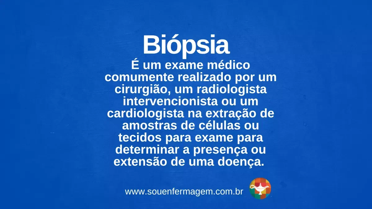 Biópsia - TERMO TÉCNICO DE ENFERMAGEM
