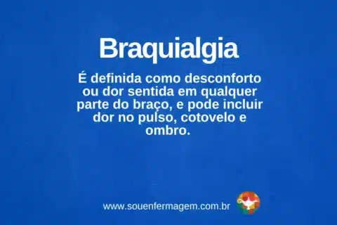 braquialgia - Termo técnico de enfermagem