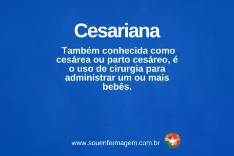 cesariana - termo técnico de enfermagem