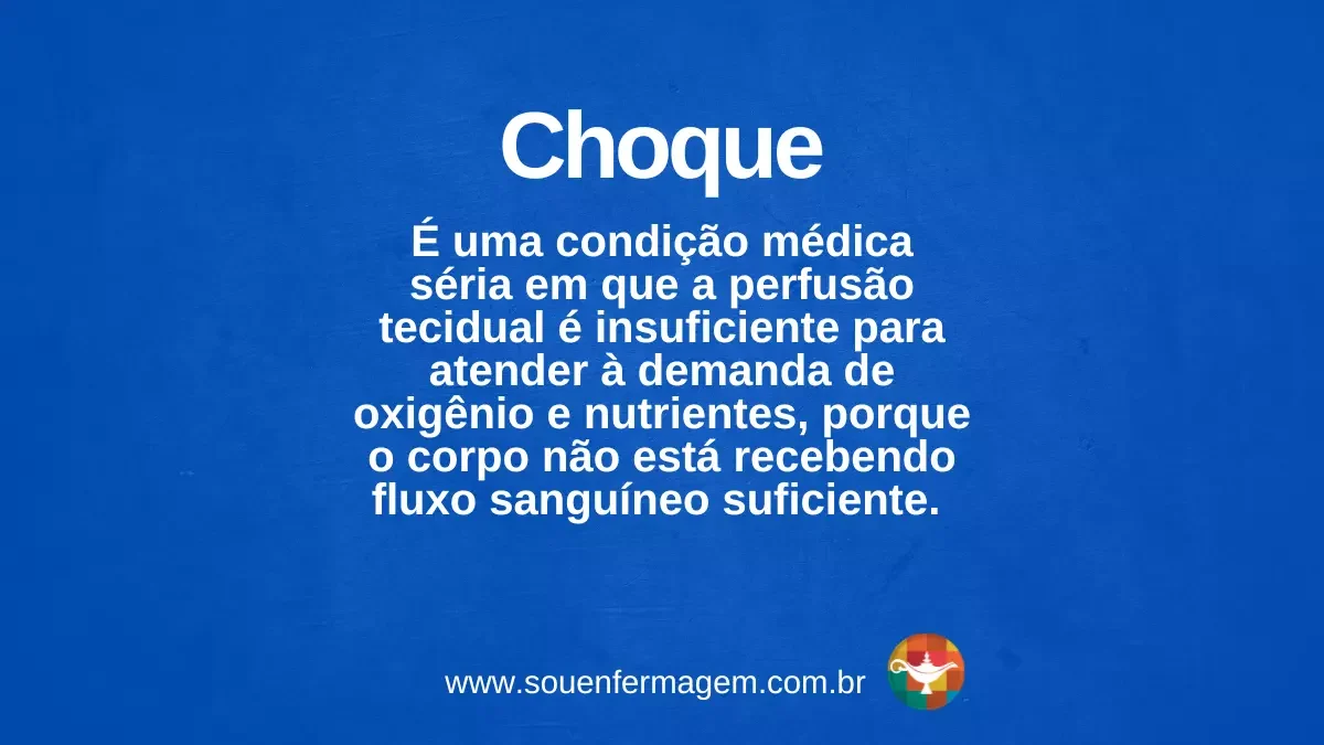 choque - termo técnico de enfermagem