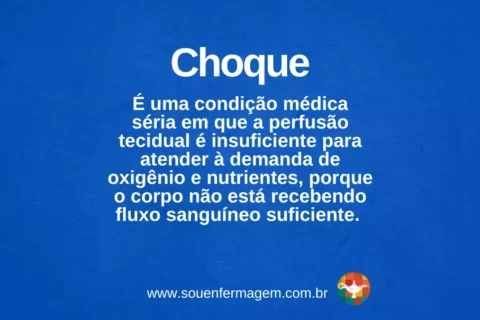 choque - termo técnico de enfermagem