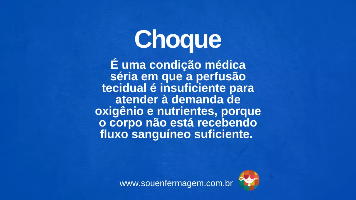 choque - termo técnico de enfermagem