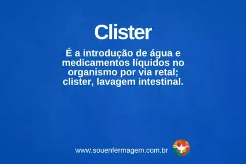 clister - termo técnico de enfermagem