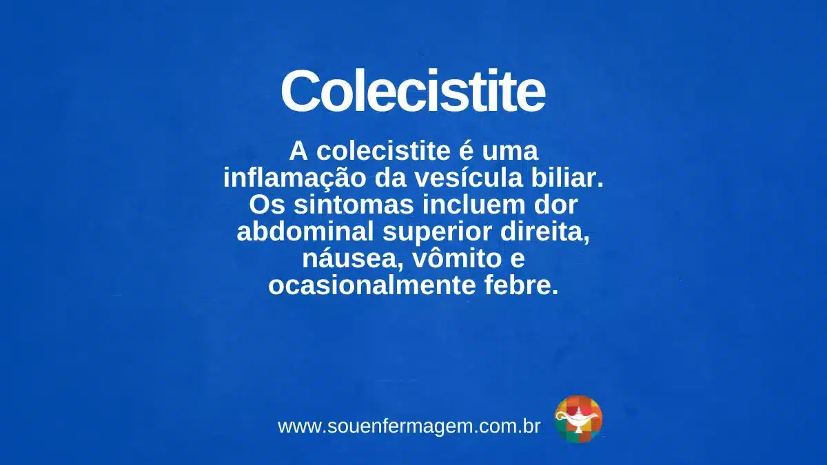colecistite - termo técnico de enfermagem