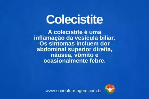 colecistite - termo técnico de enfermagem
