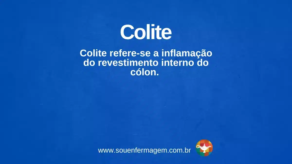 colite - termo técnico de enfermagem