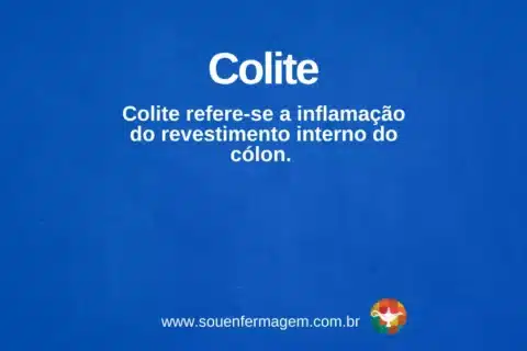 colite - termo técnico de enfermagem