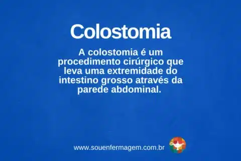 colostomia - termo técnico de enfermagem