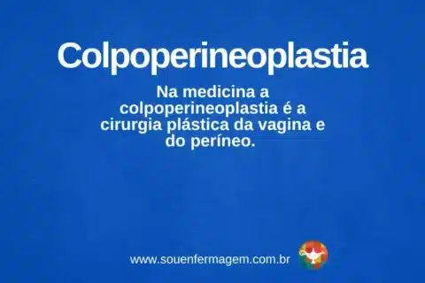 colpoperineoplastia - termo técnico de enfermagem