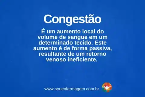 Congestão - termo técnico de enfermagem