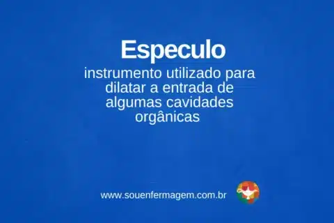 Especulo - termo técnico de enfermagem