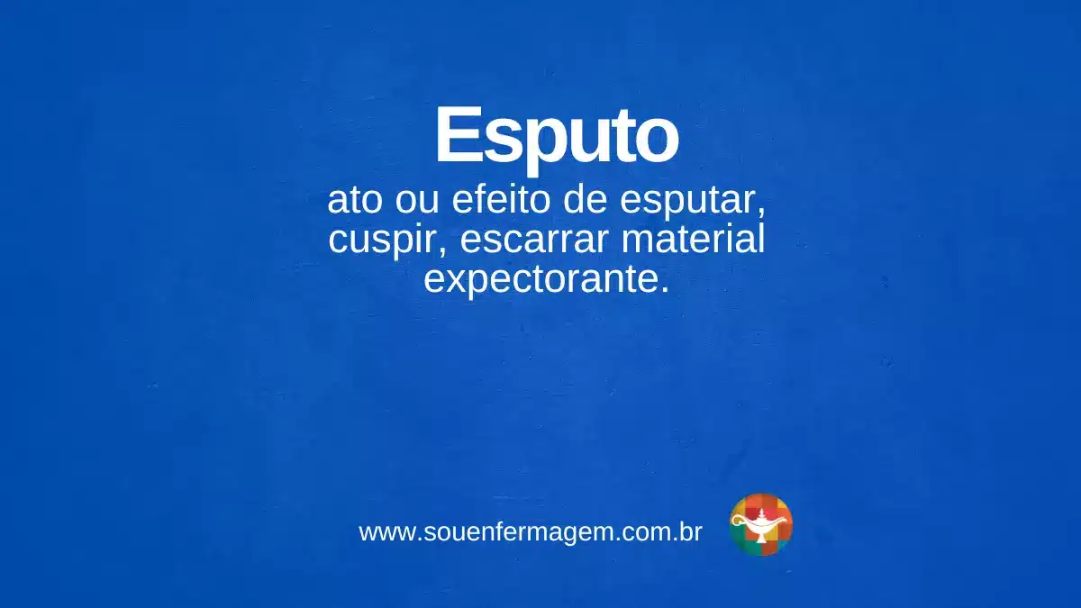 Esputo - termo técnico de enfermagem