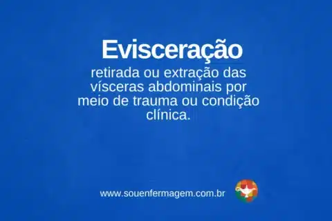 Evisceração - termo técnico de enfermagem