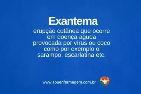 Exantema - termo técnico de enfermagem