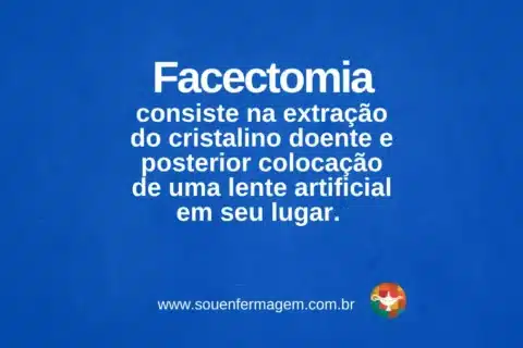 Facectomia - termo técnico de enfermagem